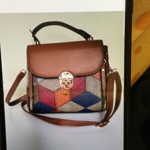 New faux leather crossbody